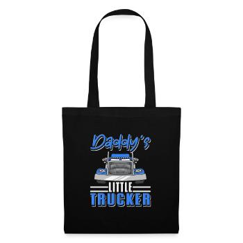 Truck Driver Kids Semi Truck Daddys Little Trucker - Tote Bag - black - Front