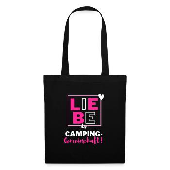 Tolle Camping-Gemeinschaft! - Stoffbeutel - Schwarz - Vorne