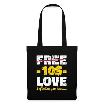 Inflation Love Valentine's Day Hippie Gift - Tote Bag - black - Front