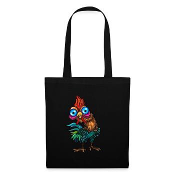 Funny Rooster Chickens Breeding Chicken Lover - Tote Bag - black - Front