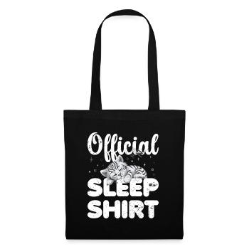 White Tiger Official Sleep Shirt Lazy Relax - Tote Bag - black - Front
