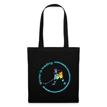L'hiver charge le hockey sur glace d'hiver actuel - Sac en tissu - noir - Devant