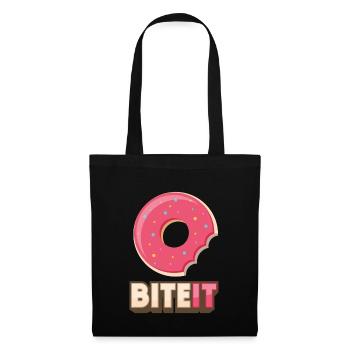 Donut - Biteit - Sac en tissu - noir - Devant