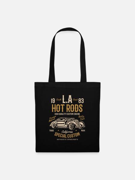 Hot rods L.A. Vintage Hotrod Fahrzeug - Stoffbeutel - Schwarz