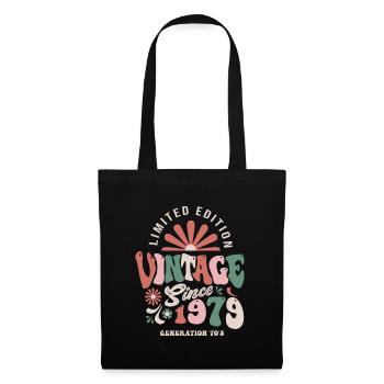 1979 Anniversaire 1979 vintage - Sac en tissu - noir - Devant