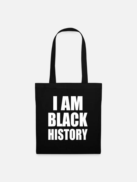 I am black history - Stoffbeutel - Schwarz