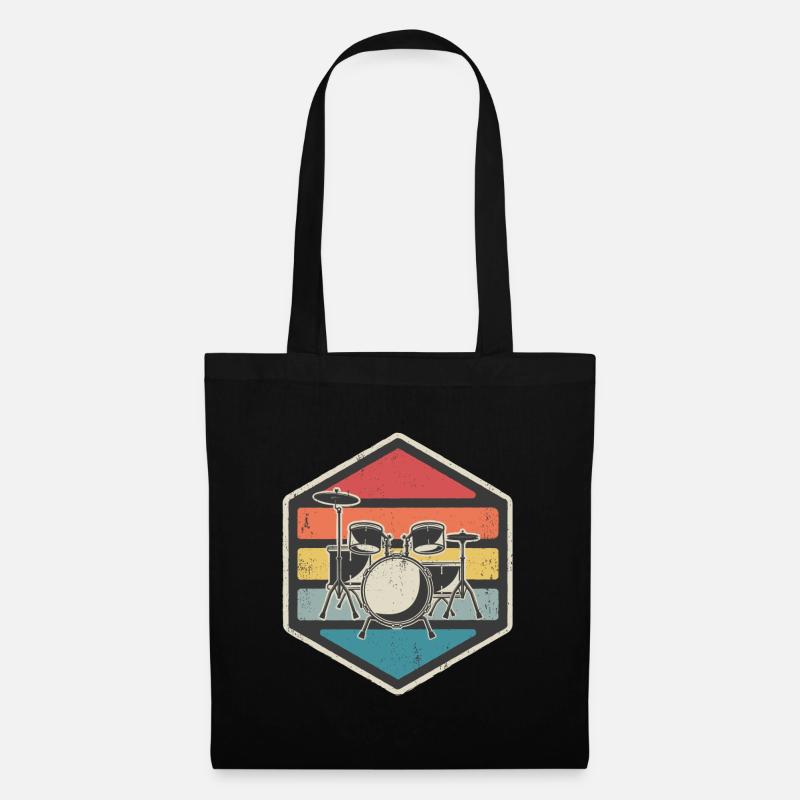 Retro battery - Tote Bag - black