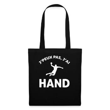 J PEUX PAS J AI HAND - Sac en tissu - noir - Devant
