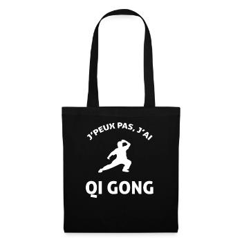 J PEUX PAS J AI QI GONG - Sac en tissu - noir - Devant