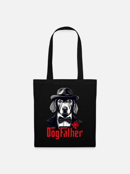 Dog Father, Mafia, Don - Stoffbeutel - Schwarz
