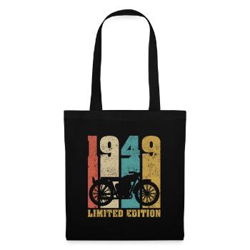 Vintage Moto 1949 Rétro Cadeau D'anniversaire - Sac en tissu - noir - Devant