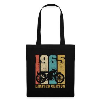 Vintage Moto 1965 Rétro Cadeau D'anniversaire - Sac en tissu - noir - Devant
