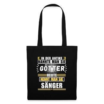 Dieux dans l'Antiquité. Aujourd'hui chanteur - Sac en tissu - noir - Devant