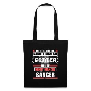Les dieux dans l’Antiquité. Aujourd’hui Chanteur - Sac en tissu - noir - Devant
