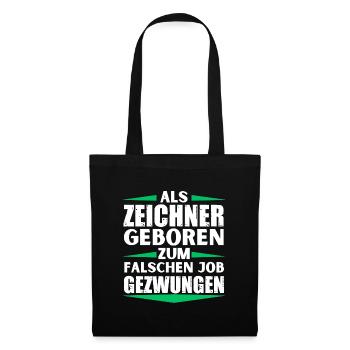 Le dessinateur a atterri dans le mauvais emploi - Sac en tissu - noir - Devant