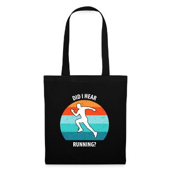 Floorball, Floorball, Hockey sur gazon, Hockey en salle - Sac en tissu - noir - Devant