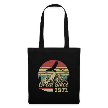 Vintage 1971 Cadeau D’anniversaire 1971 Retro 1971 - Sac en tissu - noir - Devant