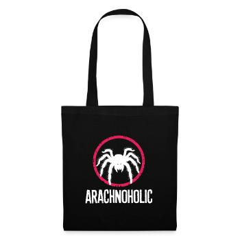 Silhouette de grande tarentule poilue arachnoholic - Sac en tissu - noir - Devant