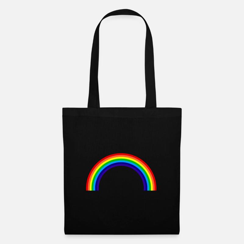 LGBT - Regenbogen rainbow - Stoffbeutel - Schwarz