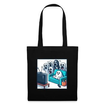 Ghost Scare Me Drôle - Sac en tissu - noir - Devant