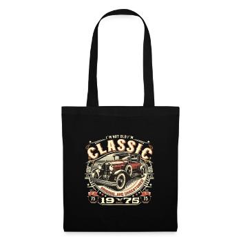 50e anniversaire Oldtimer 1975 PAS VIEUX CLASSIQUE - Sac en tissu - noir - Devant