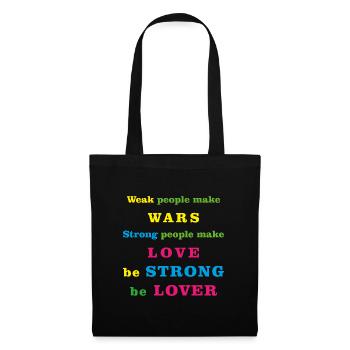 boyfriend girlfriend - Tote Bag - black - Front
