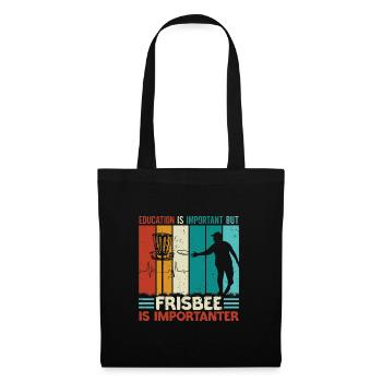 Disc Golf Player Frisbee Player - Sac en tissu - noir - Devant