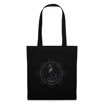 Egyptian Cat Sacred Geometry - Tote Bag - black - Front