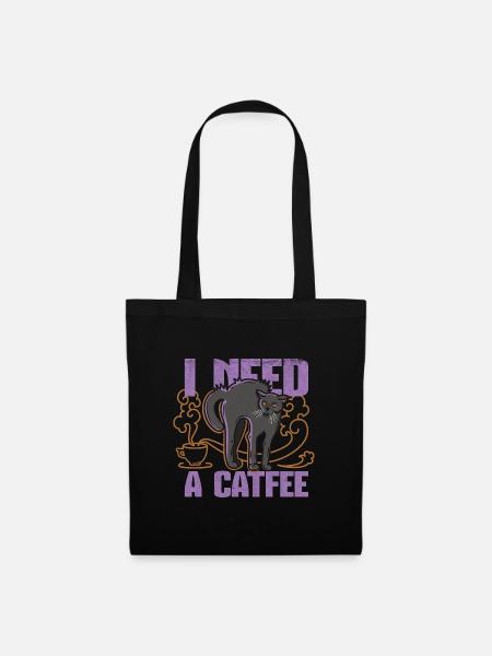 Catfee - Stoffbeutel - Schwarz