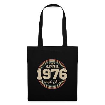 April 1976 Retro April 1976 Birthday Gift - Tote Bag - black - Front