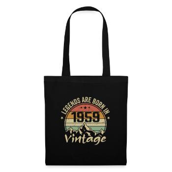 Cadeau Anniversaire 1959 Vintage 1959 Retro 1959 - Sac en tissu - noir - Devant