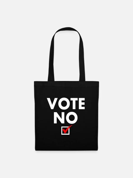 Vote no - Stoffbeutel - Schwarz
