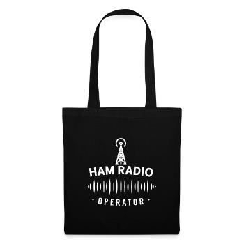 Amateurfunk Amateurfunker RAdio - Stoffbeutel - Schwarz - Vorne