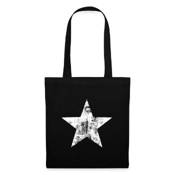 Star - White - Tote Bag - black - Front