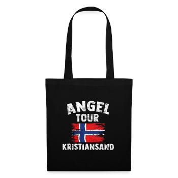 Kristiansand Angel Tour Norway Customizable - Tote Bag - black - Front