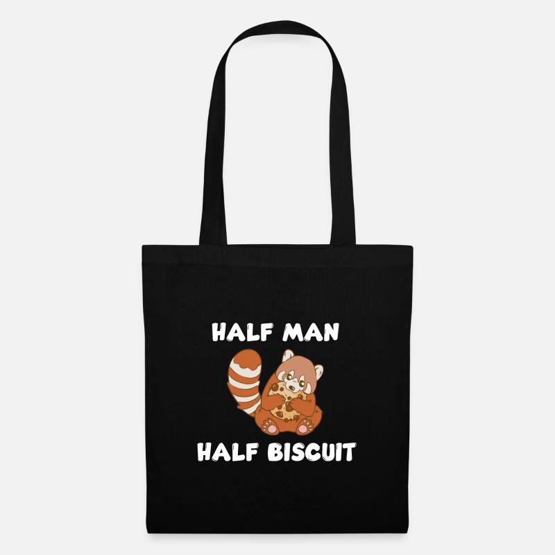 Half man, half biscuit - Tote Bag - black