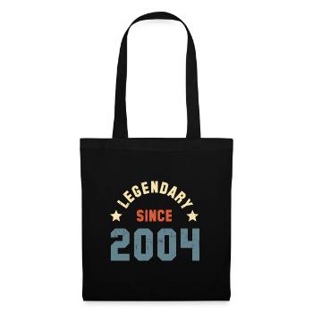 Vintage Legendary since 2004 Birthday Retro - Tote Bag - black - Front