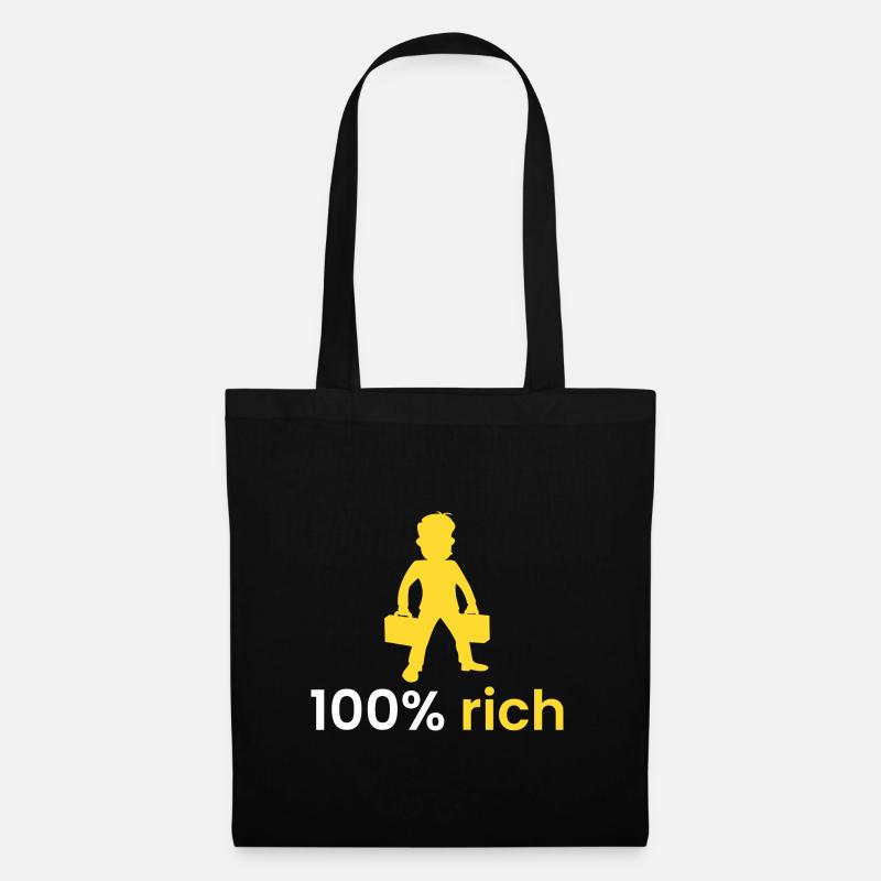 100% rich - Tote Bag - black