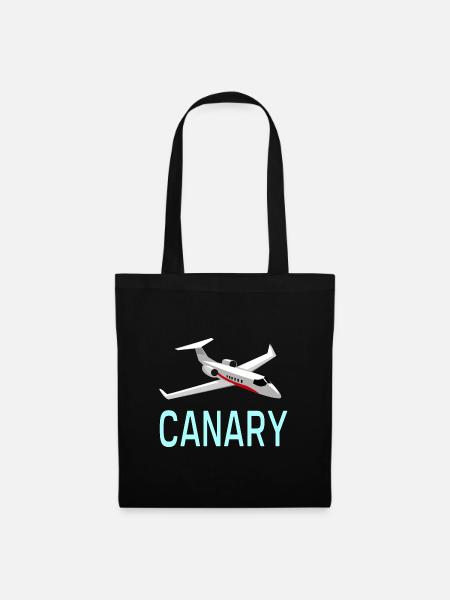 Luftfahrt Canary Jet - Stoffbeutel - Schwarz