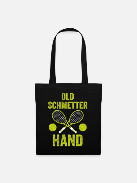 Old Schmetterhand Tennis - Stoffbeutel - Schwarz