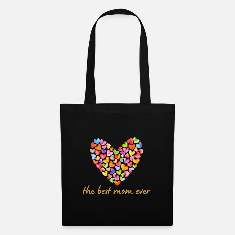 Beste Mama - Muttertagsgeschenk - Stoffbeutel - Schwarz