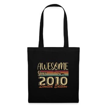 Les légendes sont nées en 2010 Vintage 2010 - Sac en tissu - noir - Devant