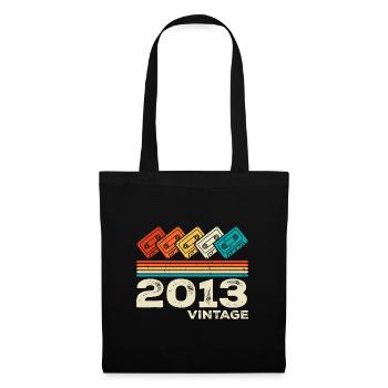 Legendary Since 2013 Vintage Retro Anniversary - Tote Bag - black - Front