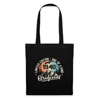 1940's Original Vintage 1940's Anniversary Gift - Tote Bag - black - Front