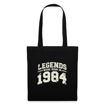 1984 Vintage Born Legends Cadeau d’anniversaire - Sac en tissu - noir - Devant