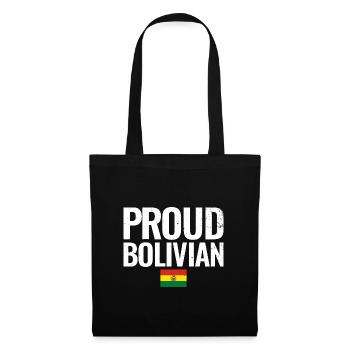 Fier drapeau bolivien bolivien - Sac en tissu - noir - Devant
