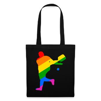 LGBTQIA+ Pickleball - Stoffbeutel - Schwarz - Vorne