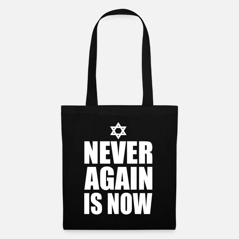 Never again is now - Stoffbeutel - Schwarz