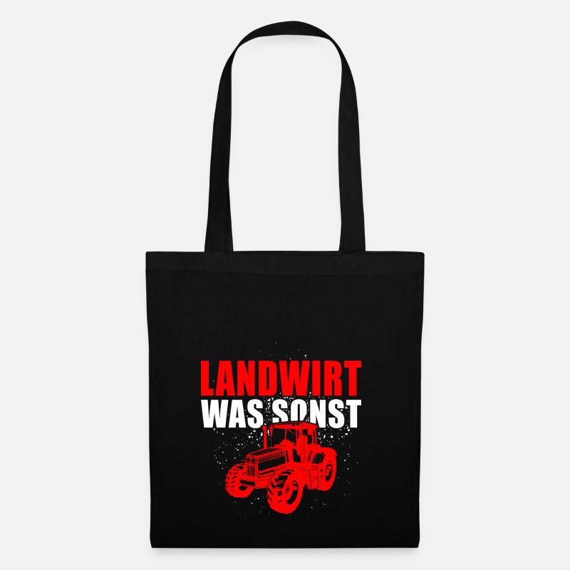 Landwirt was sonst - Stoffbeutel - Schwarz