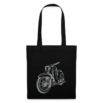 Simson Schwalbe KR51 Vintage Silhouette Ligne - Sac en tissu - noir - Devant